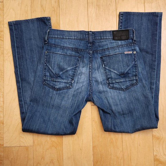 👖 HUDSON Byron Denim 👩🏻🧑 Unisex Jeans Five Straight Buttons Jeans sz 29 - Picture 11 of 16